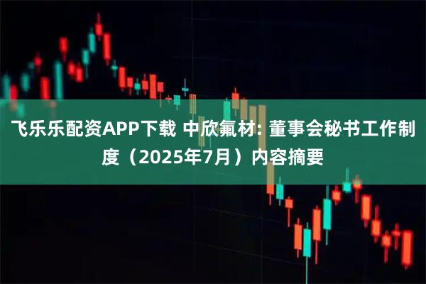 飞乐乐配资APP下载 中欣氟材: 董事会秘书工作制度（2025年7月）内容摘要
